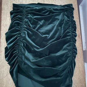 Express bodycon green skirt